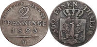 Brandenburg Preussen 2 Pfennige Friedrich Wilhelm III. 1797 - 1840 -
