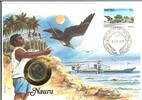 Nauru 10 Pence mit Australischer-Münze - im Numisbrief - -