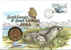Süd Georgien & Südliche Sandwich Inseln 2 Pence - im Numisbrief - -
