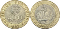 Portugal 200 Escudos 1992 Umlaufmünze vz-st 20.85 元 含税 ＋  79.24 元 运费