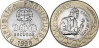 Portugal 200 Escudos 1998 Kursmünze vz-st 20.85 元 含税 ＋  79.24 元 运费
