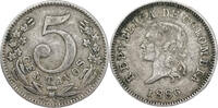 Kolumbien 5 Centavos 1886 Republik Kolumbien (1886 - 1914) ss 41.84 元 含税 ＋  79.49 元 运费