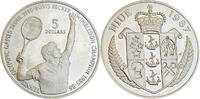 Niue 5 Dollar XXIV. Olympische Sommerspiele 1988 in Seoul-Tennis, Boris Becker -