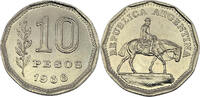 Argentinien 10 Pesos Umlaufmünze -