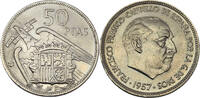 Spanien 50 Pesetas 1957 (60) 71 im Stern (1971) vz-st 83.67 元 含税 ＋  79.49 元 运费