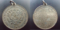 Strasbourg STRASBOURG, médaille avec beliere 33 mm, Erste Elsass Lothringische Sangerbundes fest, Stassburg 17-18 Mai 1891, TTB -
