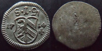 Allemagne, Deutschland, Nurnberg, Nuremberg Pfennig Nurnberg, Nuremberg, Pfennig 1714, 0,31 grm, KM.193 SUPERBE à FDC -