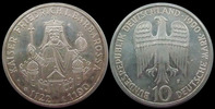 Allemagne, Deutschland, Germany, BRD 10 mark Allemagne, Deutschland, BRD, 10 mark 1990 F, Friedrich Barbarossa, J.449 SUPERBE -