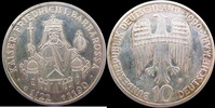 Allemagne, Deutschland, Germany, BRD 10 mark Allemagne, Deutschland, BRD, 10 mark 1990 F, Friedrich Barbarossa, J.449 SUPERBE -