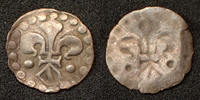Strasbourg pfennig STRASBOURG, STRASSBURG, 17e siècle, pfennig au Lis et à l'Ecu, 0,22 grm, EL.332 petite pliure sinon TTB -