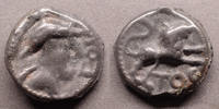 Sequani, Sequanes potin SEQUANI, SEQUANES, potin TOC / TOC au lion, 1e siècle avant JC, 3,24 grms, DT.3255, LT.5629 TTB+ -