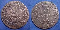 Strasbourg 2 kreuzer STRASBOURG, STRASSBURG, municipalité, II kreuzer, 2 kreuzer vers 1623-1640, 1,01 grm, EL.355 var. TTB -