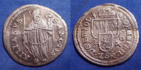 Allemagne, Deutschland, Wurzburg, Wuerzburg schilling Wurzburg, Wuerzburg, bistum (Evêché) schilling 1646, Johan Philipp von Schönborn, Helm.338, 1,08 grms, pliure (falten) sinon TB -