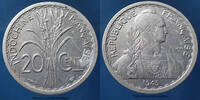 Indochine Indochine Française, 20 centième 1945, KM.29.1 oxydation au revers à 4h00 sinon TTB+ -