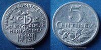 Nice 5 centimes Nice, chambre de commerce, 5 centimes 1920, aluminium 19mm, El.10.1 TTB/TB+ -