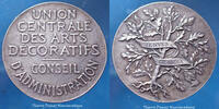 Arts décoratifs Arts décoratifs, médaille en argent, Union centrale des arts décoratifs, conseil d'administration, 35mm, 17,70g, TTB+ - silver -