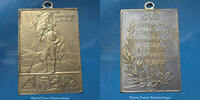 Charleroi, Belgique, Belgien, Belgie Charleroi, Belgique, Belgie, Belgien, médaille (plaquette) avec bélière, la caroloré-gienne,3e fête régionnale 1903, 34,2x24,2mm -