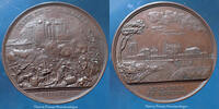 Prise de la Bastille 1789 Prise de la Bastille 14 juillet 1789, médaille en cuivre poinçon proue cuivre, ROGAT 1844, 42mm, 42,64g, Légers coups sinon SUP -
