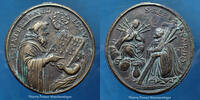 Religion, Religiose, medaille Religion, médaille 17/18e siècle, St Bernard, 45x42mm, 39,03g, manque la bélière sinon bon TTB -