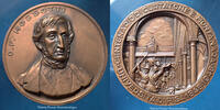 Italia Pisa, Italie Pise bronze Italia Pisa, Italie Pise, O.F MOSSOTI, médaille en bronze pour le 100e anniversaire 1848-1948, 54,5mm, haut relief!, Quelques tr -