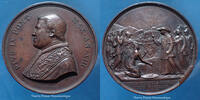 Vatican, papal states bronze Pie IX, Vatican, médaille en bronze 1857, I.Bianchi, 43,2mm, 32,89g, petits coups, P.SUP -