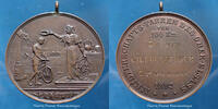 Haut Rhin Ober Elsass, Haut Rhin, médaille course cycliste de 100 km 1892, en 3h57 minutes, 42mm, avec bélière, SUP -
