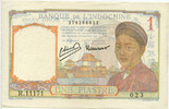 Indochine 1 piastre Indochine Française, Indo-China, 1 piastre 1949, P.54 D SUPERBE+ -