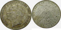 Deutschland Kaiserreich 3 Mark Drei Mark Friedrich II. Grossherzog von Baden - J.39 -