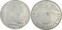 Drittes Reich 2 Reichsmark Paul von Hindenburg - J.366 -