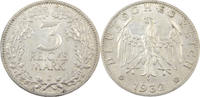 Weimarer Republik 3 Reichsmark Drei Reichsmark - J.349 -