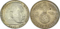 Deutschland / Drittes Reich 2 Reichsmark Paul von Hindenburg - Zwei Mark - J.366 -