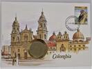 Kolumbien 10 Pesos Abbildung einer Kirche in Bogota - Numisbrief -