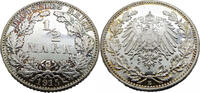 Kaiserreich 1/2 RM Halbe Reichsmark,1915 E -