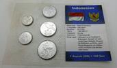 Indonesien 875 Rupiah Kursmünzensatz - KMS -