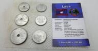 Laos 80,8 Kip Kursmünzensatz - KMS -
