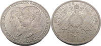 Kaiserreich Mecklenburg-Schwerin 2 Mark Hochzeit von Friedrich Franz IV. Großherzog von Mecklenburg -