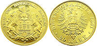 Hansestadt Hamburg 20 Mark,Nachprägung 20 Mark, J.210,Kaiserreich Nachprägung -