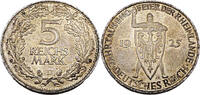 Weimarer Republik 5 Reichsmark 1000 Jahre Rheinlande Deutschland,J.322 -