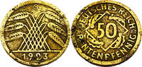 Weimarer Republik 50 Rentenpfennig 50 Rentenpfennig, 1923 G, J.310 -