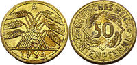Weimarer Republik 50 Rentenpfennig 50 Rentenpfennig, 1924 A, J.310 -