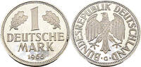 Bundesrepublik Deutschland / BRD 1 Deutsche Mark BRD 1,- DM, J.385 1966 G -