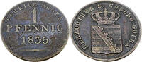 Sachsen-Coburg-Gotha 1 Pfennig Standardumlaufmünze - 1 Pfennig S.Coburg-Gotha - Ernst I. -