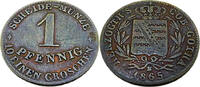 Sachsen-Coburg-Gotha 1 Pfennig Standardumlaufmünze - 1 Pfennig S.Coburg-Gotha - Ernst II. -