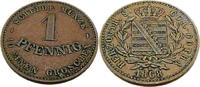 Sachsen-Coburg-Gotha 1 Pfennig Standardumlaufmünze - 1 Pfennig S.Coburg-Gotha - Ernst II. -