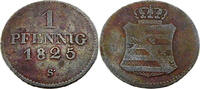Sachsen 1 Pfennig Standardumlaufmünze - 1 Pfennig Königreich Sachsen - Friedrich August I -