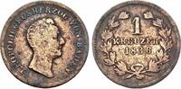 Baden 1 Kreuzer Carl Leopold Friedrich 1830 - 1852 -