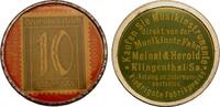 Deutschland 10 Pfennig Briefmarkenkapselgeld Meinel&Herold Klingenthal/Sa. - sehr selten! -