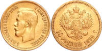 Russia 10 Rouble 1899-FZ Gold 10 Rouble, Russia, Nicholas II -
