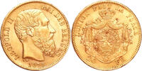 Belgium 20 Francs 1875 Gold 20 Francs, Belgium, Leopold II -