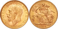 India Sovereign 1918-I Gold Sovereign, India, George V, Scarce -